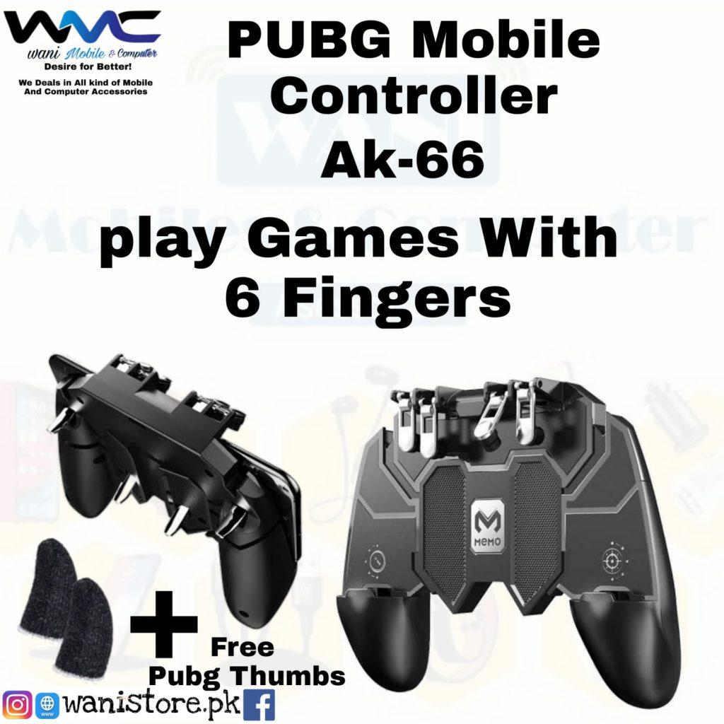 Ak 66 Gamepad Pubg Controller with free PUBG Thumbs wanistore.pk