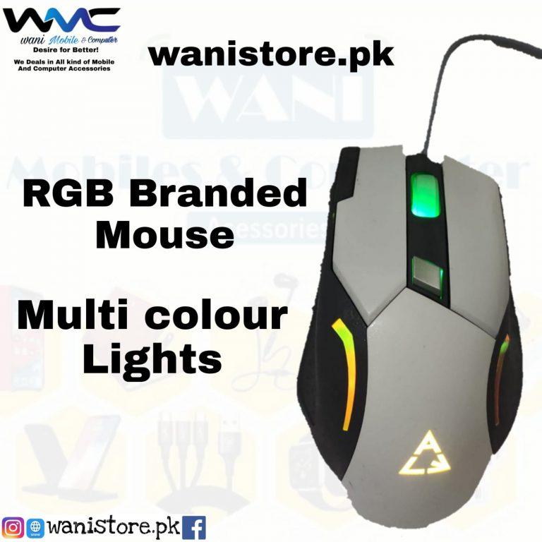 Branded RGB Mouse Multi colour Lights