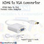 HDMI to VGA converter Video Adapter With 3.5 Audio jeck -