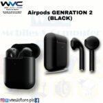 Airpods 2 (GENRATION 2 Airpods) (BLACK) - Image 2