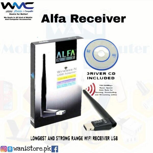 ALFA USB Wireless Lan Card Wi-fi Receiver With Antenna