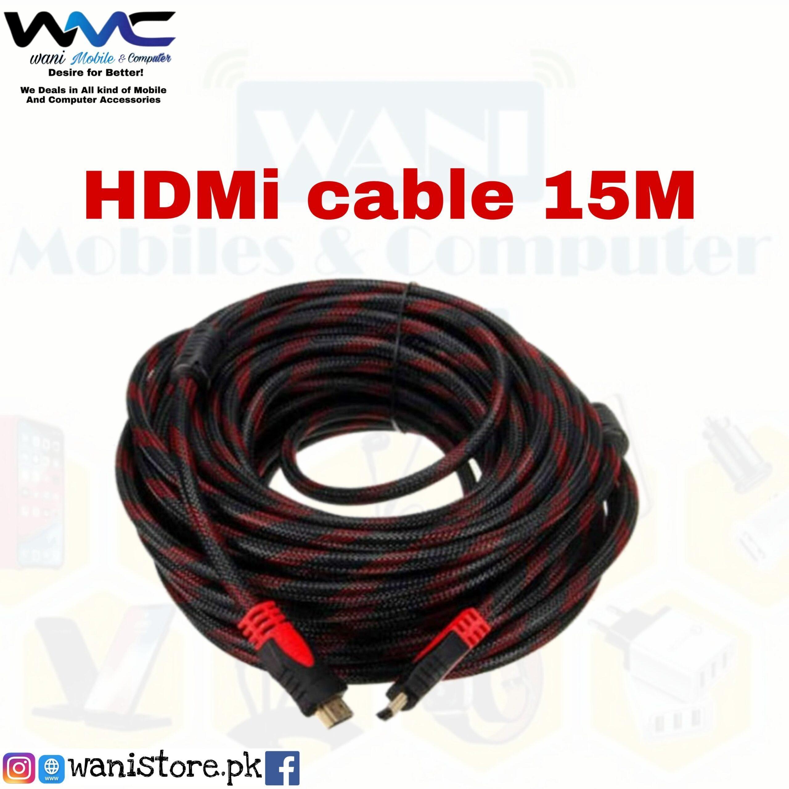 345028-scaled.jpg 15M HDMI CABLE CCS WITH MESH Round 15 METER - Image 1