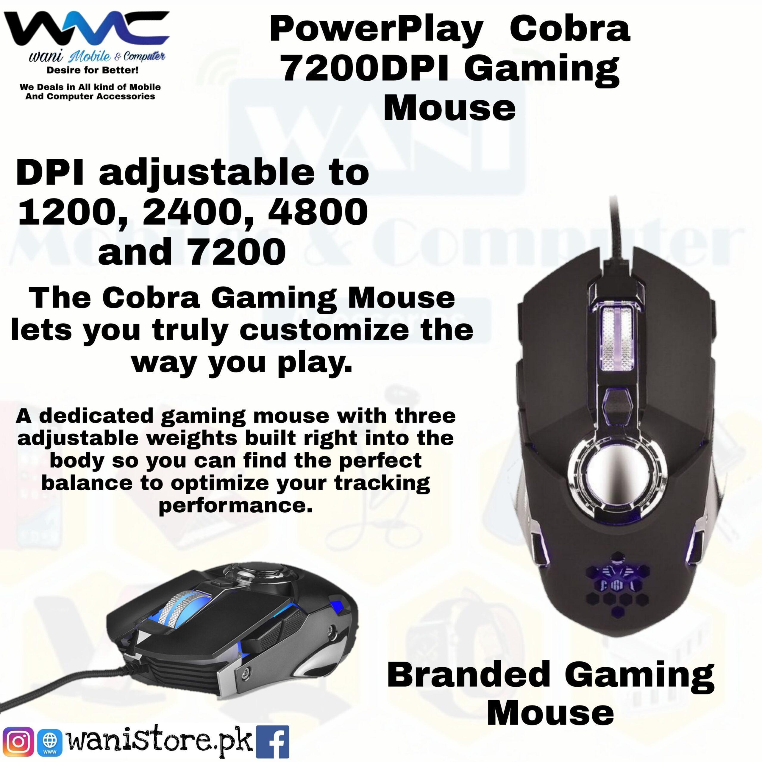 349329-scaled.jpg Branded Cobra 7200DPI Gaming Mouse 7 Buttons Gaming Mouse - Image 1
