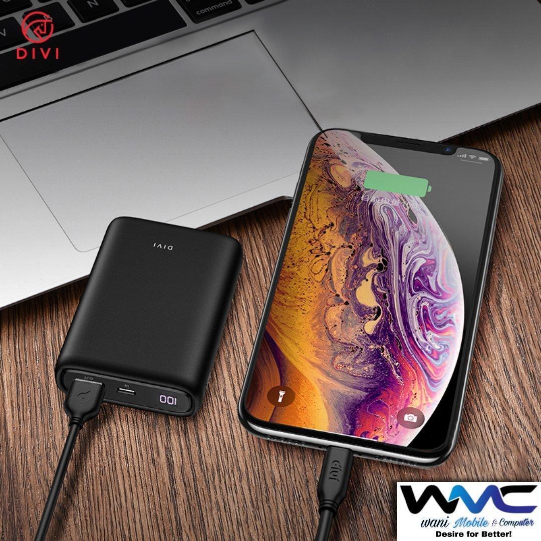 349619.jpg DIVI Quick Charger Mini Led Powerbank 10000 mAh - Image 1