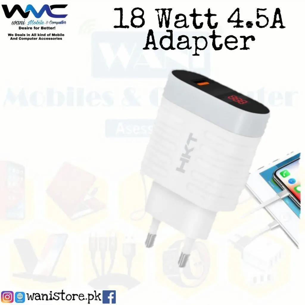 18 Watt 4.5A Single Port Qualcomm 3.0 Fast Charging Adopter Quick Charging