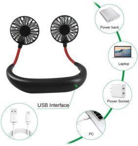 Aromatherapy Necklace Fan - Image 4