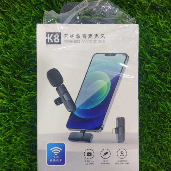 k8 Wireless Microphone For iPhone Android and Type c