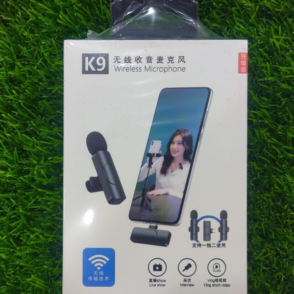 k9 Dual Wireless Microphone For Type-c 
iPhone & Android