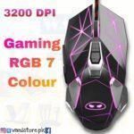 Magegee G10 RGB Gaming Mouse 7 Botton Gaming Mouse Breathing 7 Colour LED lights Wired Gaming Mouse by Wanistore - Image 3