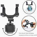 Car Phone Holder Car Rearview Mirror Mount Cellphone Stand 360 Degrees Smartphone Rear View Mirror Holder For Car Accessories - Image 2