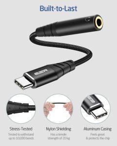 ESR (Ugreen) USB Type-C to 3.5mm Female Audio Jack Adapter – Hi-Res DAC Chip – Type-C to Aux Converter – Compatible with Samsung, Xiaomi, OnePlus, and More – Best Audio Adapter in Pakistan by Wani - Image 4