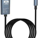 Type-C to HDMI Cable 4K 30Hz – 2 Meter USB-C to HDMI Video Cable – 3840x2160 UHD Resolution – Aluminum Alloy Build By Wanistore