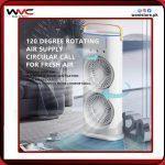 Buy New Multifunctional Dual Head Fan – Nano Humidifier | LED Light | Rechargeable | Remote Controlled | Portable Cooling Fan by wani - Image 2