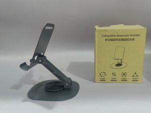 WMC Metal Mobile Phone Stand – Adjustable & Foldable Table Stand for All Smartphones in Pakistan - Image 3