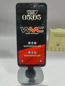 WMC Metal Mobile Phone Stand – Adjustable & Foldable Table Stand for All Smartphones in Pakistan - Image 5