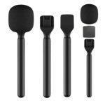 Wireless Microphone Handheld Grip – Interview Mic Handle – Durable Plastic Mic Holder – Lightweight & Anti-Slip – Ideal for Interviews, Vlogging, Reporting – Best Mic Grip in Pakistan by Wani - Image 3