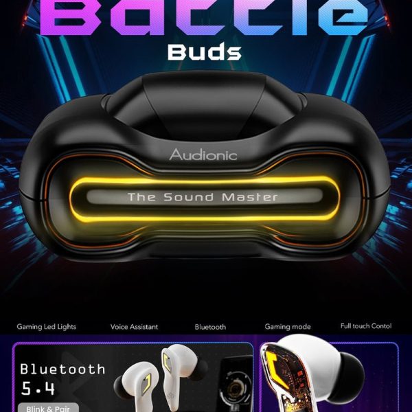 Audionic Battle Buds – The Ultimate Gaming & ENC Wireless Airbuds by Wanistore