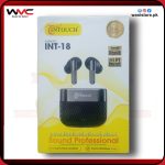 Front view of InTouch INT-18 charging case showing sleek minimalist design