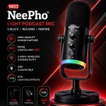 NeePho M03 RGB Wireless Podcast and Gaming Microphone, best price in Pakistan - Wani Mobile and Computers