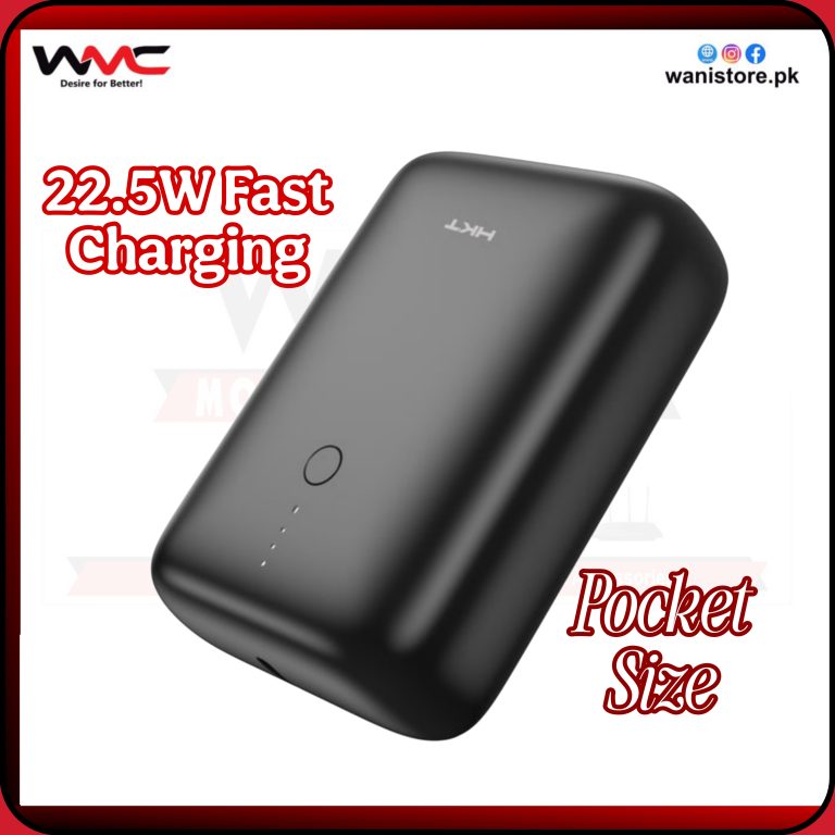 HKT Nano Power Bank 10000mAh 22.5W fast charging portable charger in Pakistan