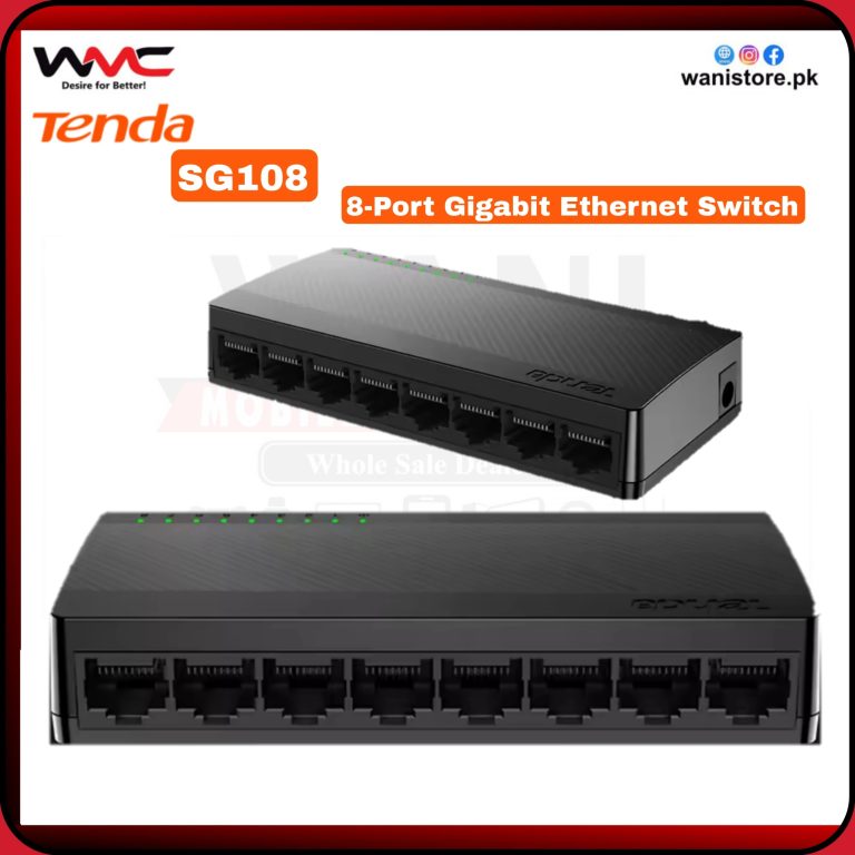 Tenda SG108 8 Port Gigabit Ethernet Switch at best price in Pakistan for reliable office and home network setup