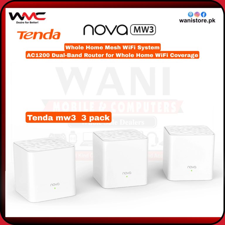 enda MW3 3 Pack mesh WiFi system available in Pakistan market for home and office use