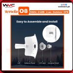 Buy Tenda O8 5GHz 20KM+ Outdoor CPE at best price in Pakistan for powerful outdoor wireless networking in vehari