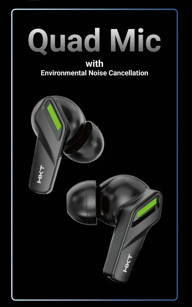 HKT Glory Wireless Earbuds (Airbuds) in Pakistan – 40Hrs Playtime | ENC Quad Mic | BT 5.3 | Wani Store