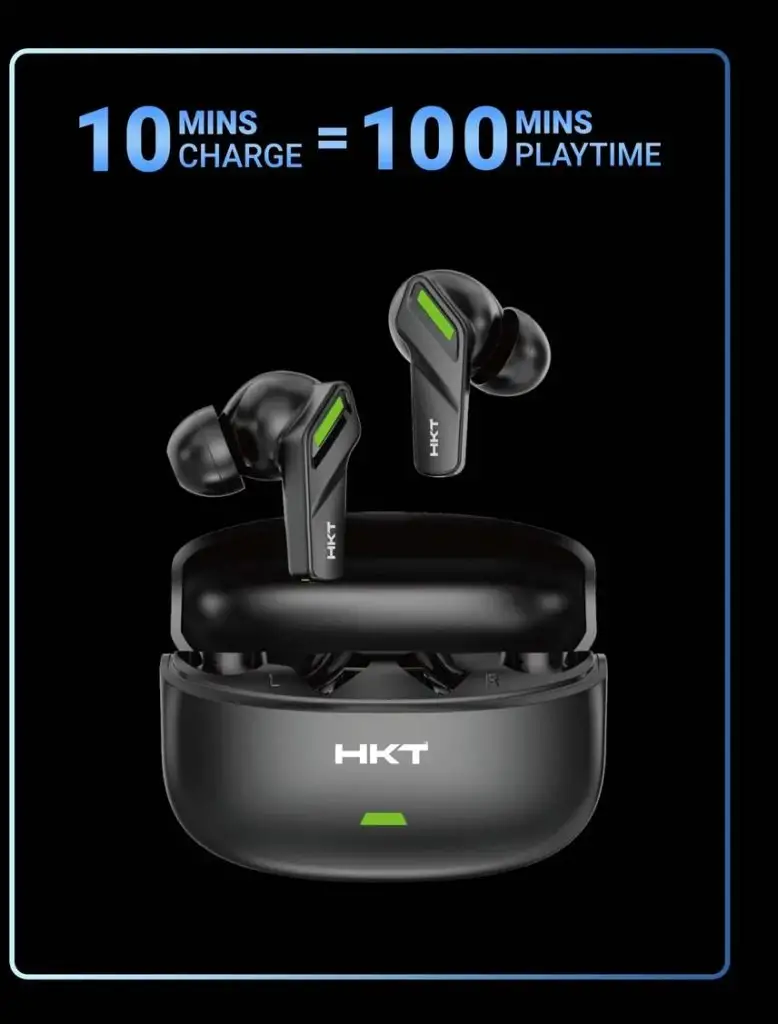 HKT Glory Wireless Earbuds (Airbuds) in Pakistan – 40Hrs Playtime | ENC Quad Mic | BT 5.3 | Wani Store